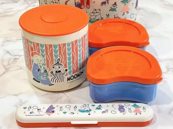 新品未使用 ムーミン 保温お弁当箱&メラミンマグセット