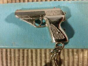  retro брелок для ключа piste ru с коробкой металлический неиспользуемый товар редкость редкий игрушка смешанные товары . ружье рука gun **