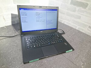 【現状品】管O145 NEC PC-LZ550NSB CPU core i5-4200U Bios起動OK SSD無し、メモリー4GB、バッテリー有り