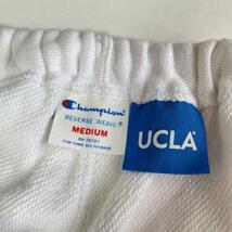 チャンピオン UCLA リバースウィーブ スウェットハーフパンツ ホワイト Mサイズ_画像5