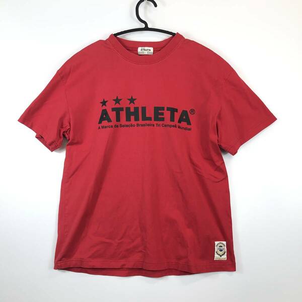 アスレタ ATHLETA 半袖Tシャツ レッド Lサイズ