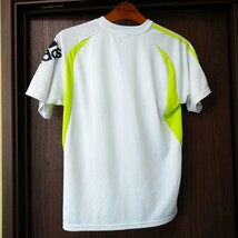 アディダス Climalite 速乾 ランニングTシャツ 白緑 SM_画像6