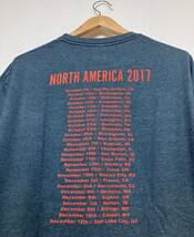 【美品】FOO FIGHTERS フーファイターズ 2017 北米ツアー オフィシャル プリントTシャツ USA古着 2XL ネイビー 半袖／紺デイブグロール_画像6
