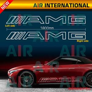 ◇’23【AIR int'l製品】Mercedes-Benz『AMG』フレームタイプ サイド デカール ステッカー 7色選択可能　左右2枚set（メルセデス　ベンツ）