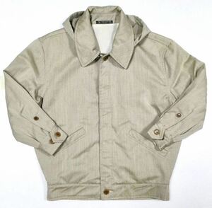  Vintage superior article [VALENTINO GARAVANI]*C0806~ V wool 100%f-ti- jacket Khaki SIZE:46/M-L corresponding Italy made 