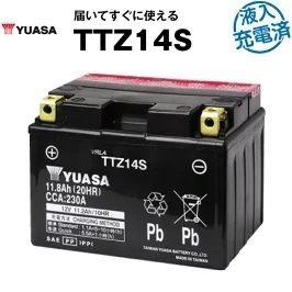 TTZ14S ◆ 密閉型 ◆ バイクバッテリー ◆ 台湾ユアサ 