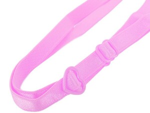 X line Heart type catch bra replacement spageti strap # pink 