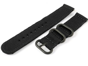  wristwatch for exchange replacement nylon made parts thickness band belt black buckle # width 18MM black 