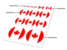 自動車 飾り 装飾 シール ステッカー 国旗模様 円形#カナダ国旗_画像3