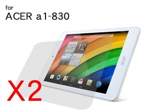 2枚入 acer Iconia A1-830 Tablet タブレット 液晶フィルム シール クリア#マットタイプ