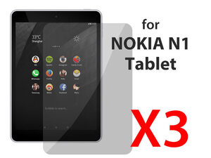 NOKIA N1 TABLET 高光沢 前面フィルム 液晶保護シート#クリアタイプ 三枚入