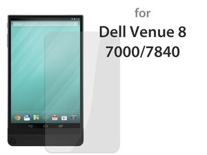 Dell Venue 8 7000 7840 透明強化ガラスフィルム 前面 ハードシート