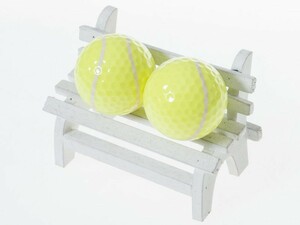 アウトドア ゴルフ 練習用 ボール ゴム材 3個入り#テニスボール風