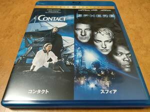 コンタクト/スフィア　Blu-ray　シャロン・ストーン/マイケル・クライトン/ロバート・ゼメキス　送料185円で最大４点まで同梱可