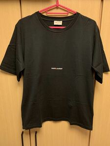  regular 18SS Saint Laurent Paris sun rolan Paris classic Logo crew neck T-shirt black S 460876 YB2DQ