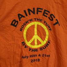 Bainfest2018フェスＴシャツ ロックンロールバンドＴオレンジXLh1_画像2