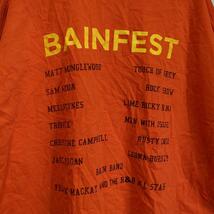 Bainfest2018フェスＴシャツ ロックンロールバンドＴオレンジXLh1_画像4