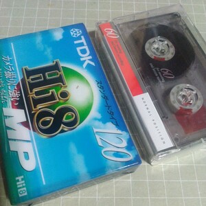 未開封Hi8ビデオテープ、音楽カセットテープ