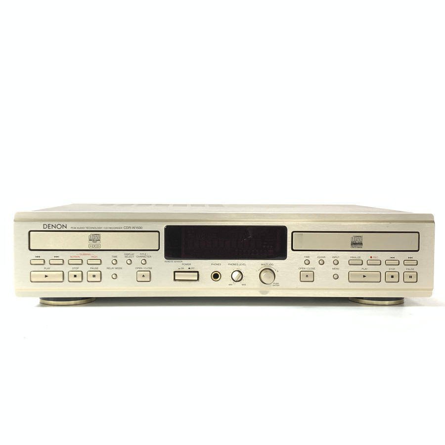 品】 DENON デノン｜CDレコーダー CDR-W1500 2CD搭載で1台でCDを高音質ダビング CD 