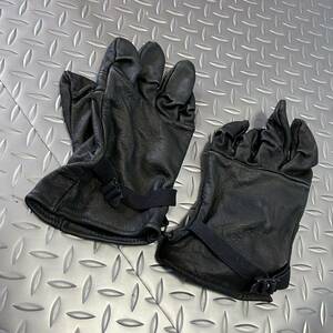 米軍放出品 沖縄　GLOVES LEATHER LIGHT DUTY グローブ 手袋 スポーツ サイクリング アウトドア　登山　ガーデニング SIZE4 (INV ST19)