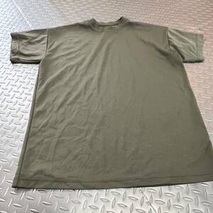 米軍放出品 沖縄　OD DRI DUKE Tシャツ MEDIUM ランニング　トレーニング　(INV WX54)