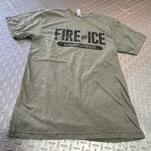 米軍放出品 沖縄　OD Tシャツ MEDIUM FREE-ICE ランニング　トレーニング　おしゃれ　(INV XY11)_画像1