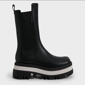 Charles &Keith Rainier レーニア プラットフォームチェルシーブーツ