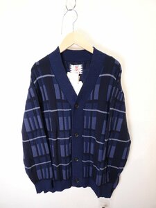 サノバチーズ SON OF THE CHEESE コットン　カーディガン【M's(M)/2万円/NAVY/新品タグ】b3AA