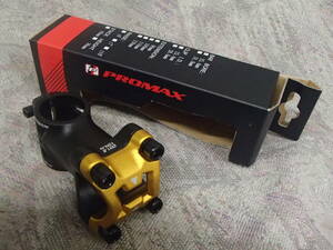 PROMAX / DA-751NC stem 31.8mm steering wheel clamp 60mm black / Gold 