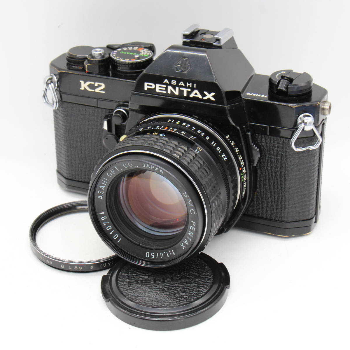 完動品 良品【昭和レトロなエモい写り 単焦点レンズ付】人気の黒PENTAX K2-