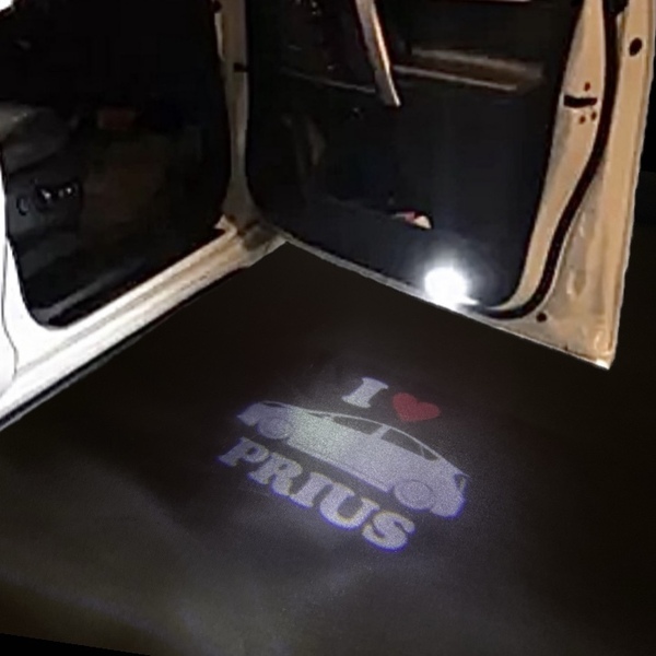 トヨタ プリウス ロゴ投影 カーテシランプ 2個セット トヨタ 交換式 カーテシライト シャドーライト 【PRIUS】AS-106 プリウス