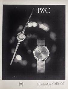 Редкая реклама! 1962 IWC Clock Advertising/International Watch Co., Швейцария/H