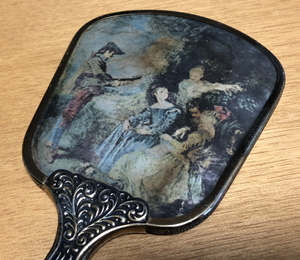 装飾 ゴージャスな手鏡 ハンドミラー 34cm ビクトリア調 ヨーロピアン セレブ 女優