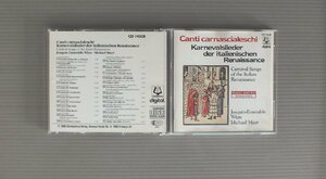 ★独CD MICHAEL MAYR-JOSQUIN-ENSEMBLE WIEN/CARNIVAL SONGS OF THE ITALIAN RENAISSANCE ★