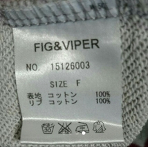 FIG & VIPER FIG&VIPER フィグ&ヴァイパー バイパー スウェット グレー ビジュー_画像4