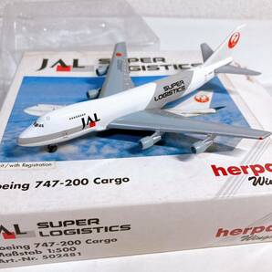 herpa JAL SUPER LOGISTICS ボーイング 747-200 Cargo 1/500 【ヘルパ Boeing カーゴ】