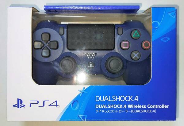 DUALSHOCK 4 デュアルショック４ ミッドナイト・ブルー PS4 ソニー製PS4用純正コントローラー CUH-ZCT2J22