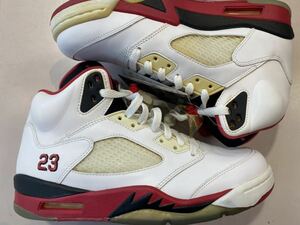 2013 NIKE AIR JORDAN 5 RETRO FIRE RED US8 新品 136027-120