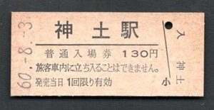 三セク化（足尾線）神土駅１３０円