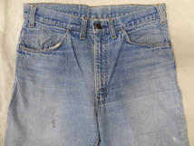 ビンテージ LEVIS リーバイス 希少 646E ビッグＥインディゴ デニム ベルボトム パンツ レア タロン ジッパー 646 サイズ W31 ライトカラー_画像3