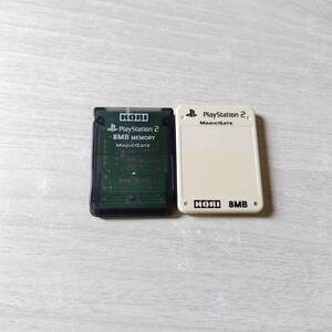 ●PS2 ホリ メモリーカード 2本 レターパックライト何十本でも送料370円●