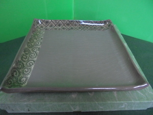 . рисовое поле керамика Satsuma . угол тарелка 1 листов 