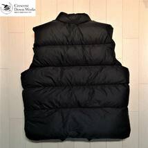 Crescent Down Works クレセントダウンワークス DOWN VEST ダウンベスト BLACK ブラック 黒 サイズ XL MADE IN USA アメリカ製_画像4