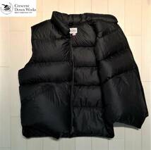 Crescent Down Works クレセントダウンワークス DOWN VEST ダウンベスト BLACK ブラック 黒 サイズ XL MADE IN USA アメリカ製_画像2