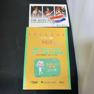 どこでもいっしょ STORE ピクニック編 開催記念 パスネット トロ Tカード THE ALFEE in NY K711