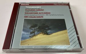 PHILIPS 西独盤 CD チャイコフスキー ピアノ ヴァイオリン協奏曲 / アラウ ボストン交響楽団 / アッカルド BBC交響楽団 C.デイヴィス