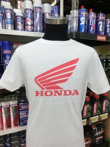スピード出荷！HONDA/ホンダ/純正/ウイングTシャツ/ホワイト/Lサイズ/Tシャツ