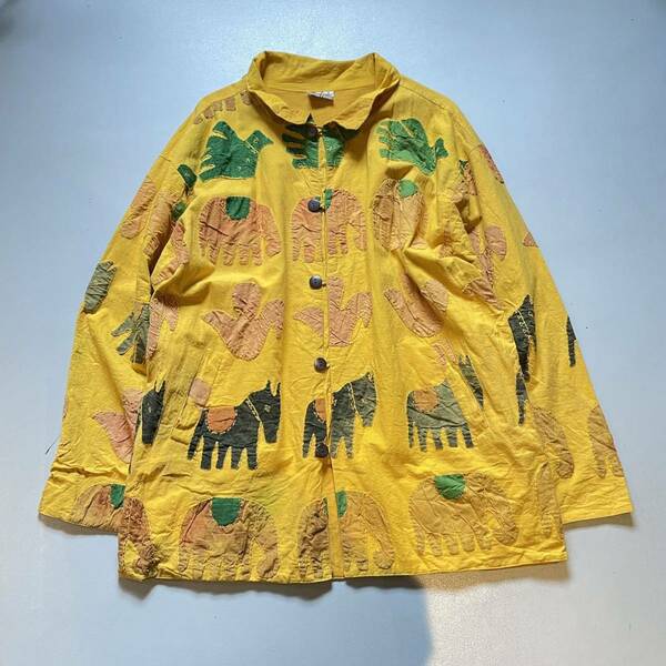 70's 〜80's COLINE Native Shirts Jacket 70年代　80年代　ネイティブ　シャツジャケット