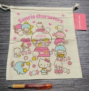 [ Sanrio character z* pouch ]M size *goropika Don * Kitty * Cheery tea m* tuxedo Sam *ki Kirara other *