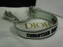 ■新品■未使用■ Christian Dior ディオール J’ADIOR ミサンガ ブレスレット 腕輪 アクセサリー レディース グリーン系 AJ8744アZ_画像1